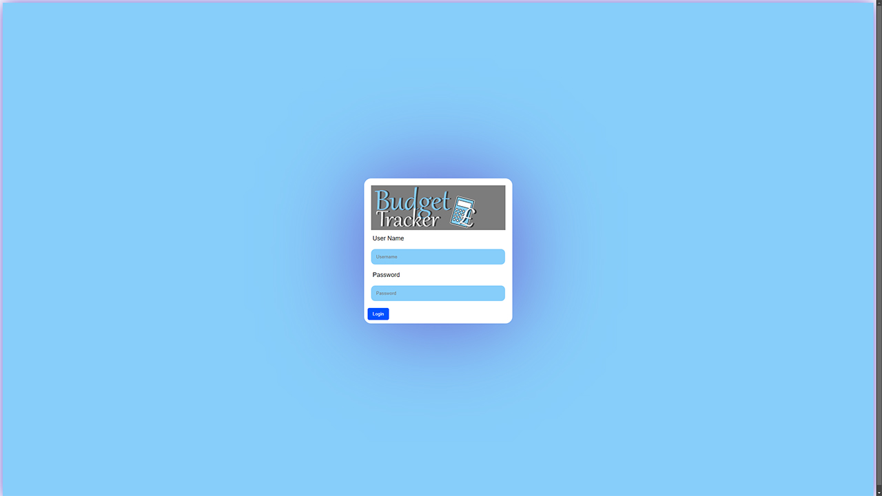 login page